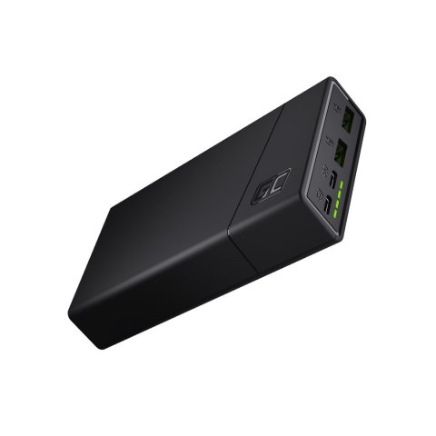 GREEN CELL POWERBANK POWERPLAY20 20000MAH 2XUSB + 2XUSB-C PD 18W Green Cell GREEN CELL POWERBANK POWERPLAY20 20000MAH 2XUSB + 2XUSB-C PD 18W Green Cell