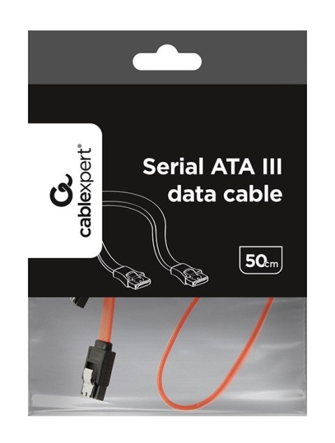 Kabel GEMBIRD CC-SATAM-DATA (SATA - SATA ; 0,50m; kolor czerwony) Kabel GEMBIRD CC-SATAM-DATA (SATA - SATA ; 0,50m; kolor czerwony)