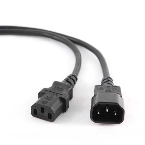 Kabel GEMBIRD PC-189 (C13 / IEC C13 / IEC 320 C13 - C14 ; 1,8m; kolor czarny) GEMBIRD Kabel GEMBIRD PC-189 (C13 / IEC C13 / IEC 320 C13 - C14 ; 1,8m; kolor czarny) GEMBIRD