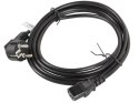 Kabel Lanberg CA-C13C-11CC-0050-BK (C13 / IEC C13 / IEC 320 C13 F - Schuko M; 5m; kolor czarny) Lanberg