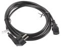 Kabel Lanberg CA-C13C-11CC-0050-BK (C13 / IEC C13 / IEC 320 C13 F - Schuko M; 5m; kolor czarny) Lanberg
