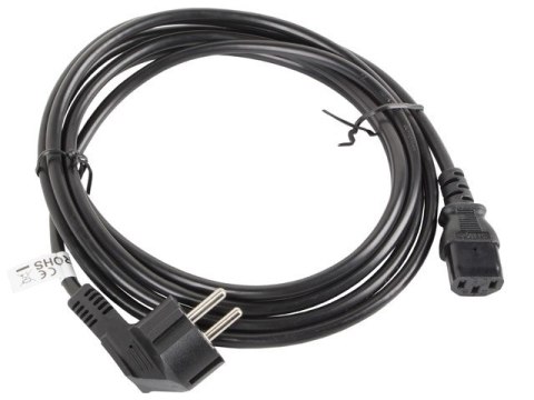 Kabel Lanberg CA-C13C-11CC-0050-BK (C13 / IEC C13 / IEC 320 C13 F - Schuko M; 5m; kolor czarny) Lanberg Kabel Lanberg CA-C13C-11CC-0050-BK (C13 / IEC C13 / IEC 320 C13 F - Schuko M; 5m; kolor czarny) Lanberg