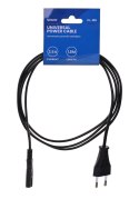 Kabel SAVIO CL-100 (2-Pin F - Euro M; 1,8m; kolor czarny) SAVIO