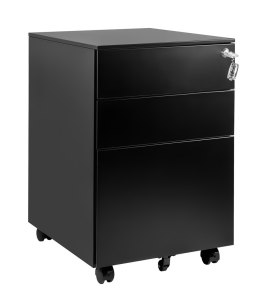 Kontener metalowy z zamkiem XD-040-3 Czarny UNIQUE