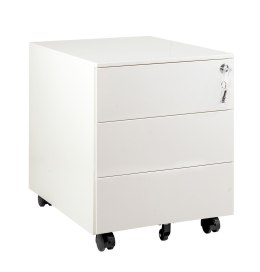 Kontener metalowy z zamkiem XD-041-3-W Biały UNIQUE