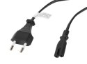 LANBERG KABEL ZASILAJĄCY EURO CEE 7/16 -> C7 1.8M (ÓSEMKA) Lanberg