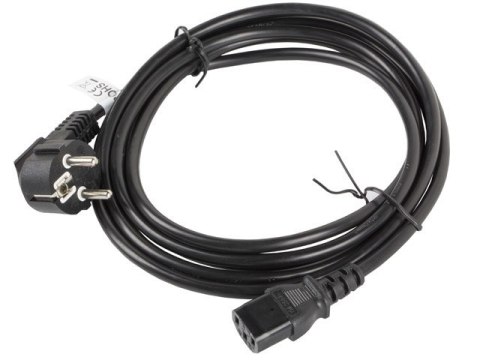 LANBERG KABEL ZASILAJĄCY VDE CEE 7/7 -> C13 3M LANBERG KABEL ZASILAJĄCY VDE CEE 7/7 -> C13 3M