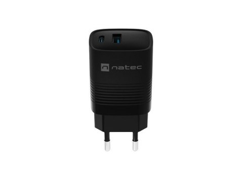 NATEC ŁADOWARKA RIBERA GAN 1X USB-A + 1X USB-C 30W CZARNA NUC-2141 NATEC NATEC ŁADOWARKA RIBERA GAN 1X USB-A + 1X USB-C 30W CZARNA NUC-2141 NATEC