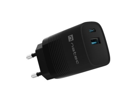 NATEC ŁADOWARKA RIBERA GAN 1X USB-A + 1X USB-C 30W CZARNA NUC-2141 NATEC NATEC ŁADOWARKA RIBERA GAN 1X USB-A + 1X USB-C 30W CZARNA NUC-2141 NATEC