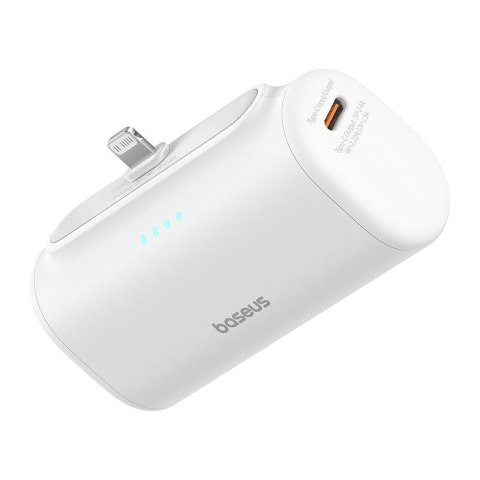 Powerbank Baseus Compact IP 5000mAh 20W USB-C/Lightning (biały) Baseus Powerbank Baseus Compact IP 5000mAh 20W USB-C/Lightning (biały) Baseus