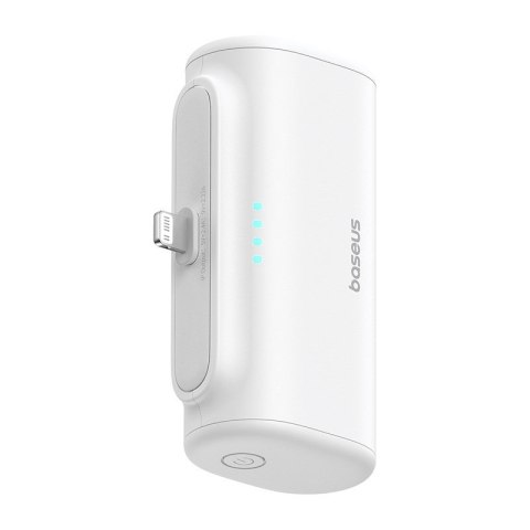 Powerbank Baseus Compact IP 5000mAh 20W USB-C/Lightning (biały) Baseus Powerbank Baseus Compact IP 5000mAh 20W USB-C/Lightning (biały) Baseus