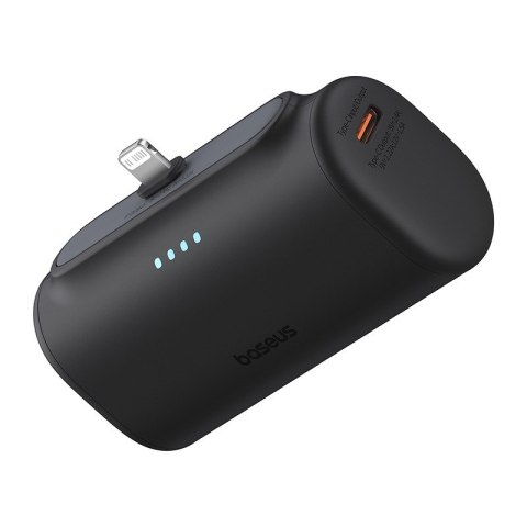 Powerbank Baseus Compact IP 5000mAh 20W USB-C/Lightning (czarny) Baseus Powerbank Baseus Compact IP 5000mAh 20W USB-C/Lightning (czarny) Baseus