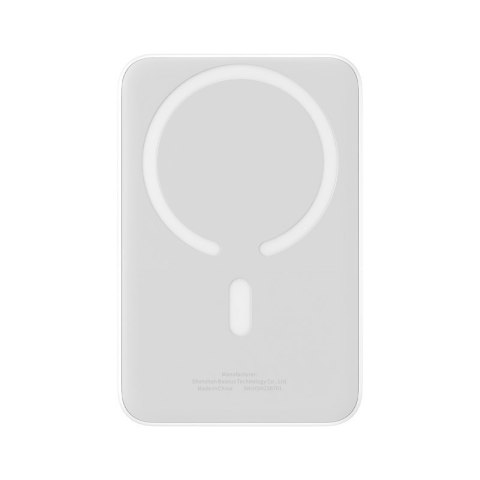 Powerbank Baseus Magnetic Mini Air Wireless 10000mAh 20W+kabel USB C-USB C (biały) Baseus Powerbank Baseus Magnetic Mini Air Wireless 10000mAh 20W+kabel USB C-USB C (biały) Baseus