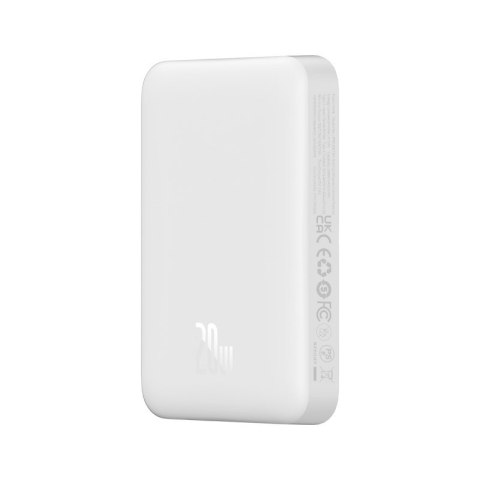 Powerbank Baseus Magnetic Mini Air Wireless 10000mAh 20W+kabel USB C-USB C (biały) Baseus Powerbank Baseus Magnetic Mini Air Wireless 10000mAh 20W+kabel USB C-USB C (biały) Baseus