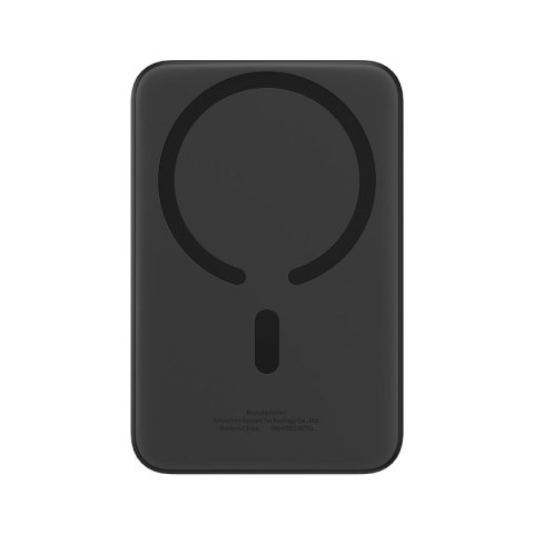 Powerbank Baseus Magnetic Mini Air Wireless 10000mAh 20W+kabel USB C-USB C (czarny) Baseus Powerbank Baseus Magnetic Mini Air Wireless 10000mAh 20W+kabel USB C-USB C (czarny) Baseus