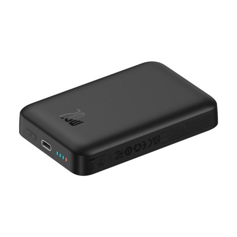 Powerbank Baseus Magnetic Mini Air Wireless 10000mAh 20W+kabel USB C-USB C (czarny) Baseus Powerbank Baseus Magnetic Mini Air Wireless 10000mAh 20W+kabel USB C-USB C (czarny) Baseus