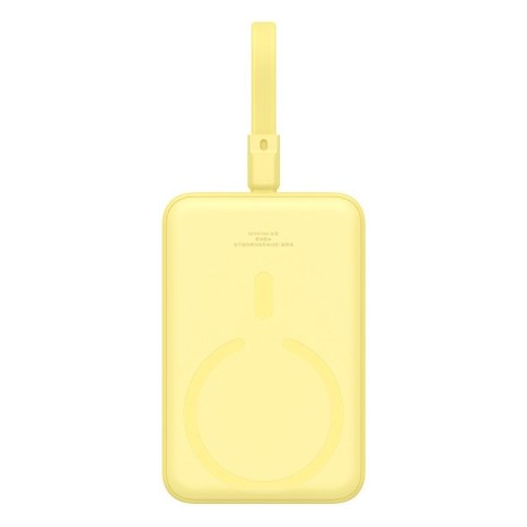 Powerbank Baseus Magnetic Mini Air Wireless 10000mAh 20W+kabel USB C-USB C (żółty) Baseus Powerbank Baseus Magnetic Mini Air Wireless 10000mAh 20W+kabel USB C-USB C (żółty) Baseus