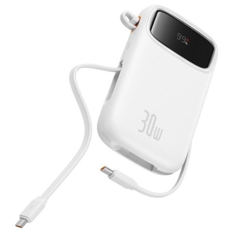 Powerbank Baseus QPow 2 10000mAh 30W 2xUSB-C (biały) Baseus