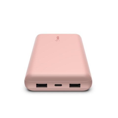 Powerbank Belkin BoostCharge Power Bank 20K 2xUSB-A + 1xUSB-C 20000mAh 15W Rose Gold Belkin Powerbank Belkin BoostCharge Power Bank 20K 2xUSB-A + 1xUSB-C 20000mAh 15W Rose Gold Belkin