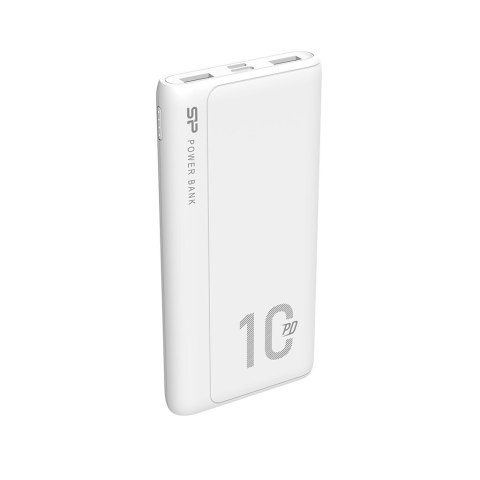 Powerbank Silicon Power QP15 10000mAh QC3.0+PD 2xUSB A, 1x mUSB + 1x USB C, biały Silicon Power Powerbank Silicon Power QP15 10000mAh QC3.0+PD 2xUSB A, 1x mUSB + 1x USB C, biały Silicon Power