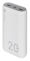 Powerbank Silicon Power QS15 20000mAh QC3.0+PD 2xUSB A, 1x mUSB + 1x USB C, biały Silicon Power