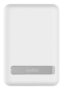 Powerbank bezprzewodowy Belkin BoostCharge Magnetic Wireless Power Bank 5K + Stand MagSafe Compatible 5000mAh 7,5W White Belkin
