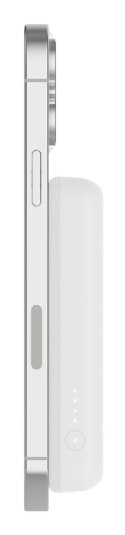 Powerbank bezprzewodowy Belkin BoostCharge Magnetic Wireless Power Bank 5K + Stand MagSafe Compatible 5000mAh 7,5W White Belkin