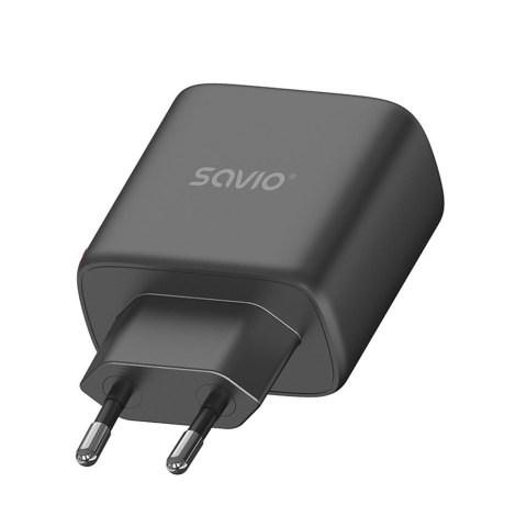 SAVIO ŁADOWARKA SIECIOWA 30W QUICK CHARGE, POWER DELIVERY 3.0 LA-06/B SAVIO SAVIO ŁADOWARKA SIECIOWA 30W QUICK CHARGE, POWER DELIVERY 3.0 LA-06/B SAVIO
