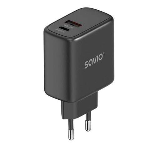 SAVIO ŁADOWARKA SIECIOWA 30W QUICK CHARGE, POWER DELIVERY 3.0 LA-06/B SAVIO SAVIO ŁADOWARKA SIECIOWA 30W QUICK CHARGE, POWER DELIVERY 3.0 LA-06/B SAVIO