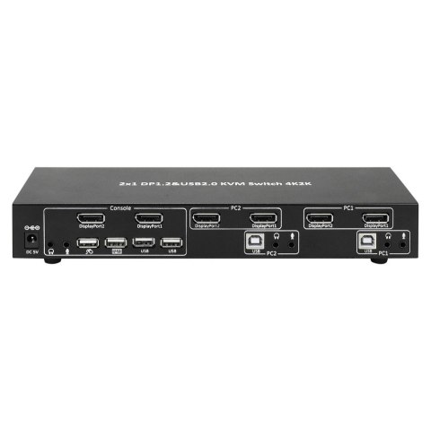TECHLY PRZEŁĄCZNIK KVM DISPLAYPORT/USB 2X1 DUAL HE TECHly TECHLY PRZEŁĄCZNIK KVM DISPLAYPORT/USB 2X1 DUAL HE TECHly