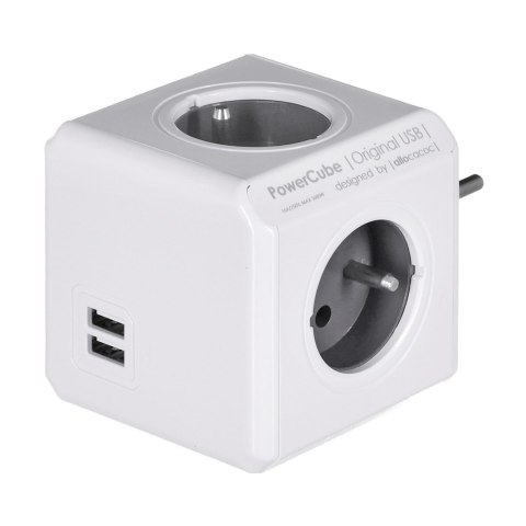 Allocacoc Przedłużacz PowerCube Original USB Grey Allocacoc Allocacoc Przedłużacz PowerCube Original USB Grey Allocacoc