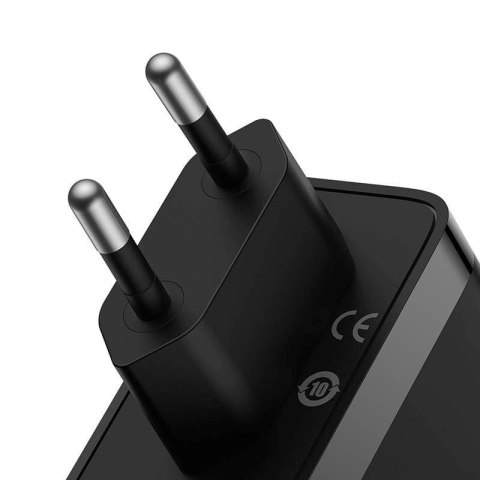 BASEUS ŁADOWARKA SIECIOWA 2X USB-C + USB (CZARNA) Baseus BASEUS ŁADOWARKA SIECIOWA 2X USB-C + USB (CZARNA) Baseus