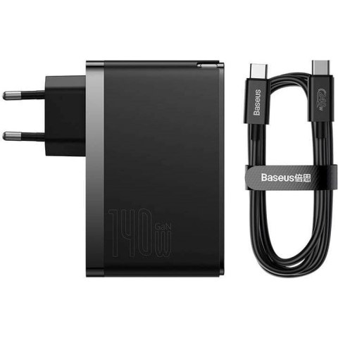 BASEUS ŁADOWARKA SIECIOWA 2X USB-C + USB (CZARNA) Baseus BASEUS ŁADOWARKA SIECIOWA 2X USB-C + USB (CZARNA) Baseus