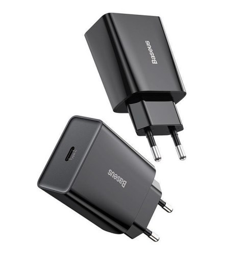 BASEUS ŁADOWARKA SIECIOWA MINI QC USB-C PD 3A 20W Baseus BASEUS ŁADOWARKA SIECIOWA MINI QC USB-C PD 3A 20W Baseus