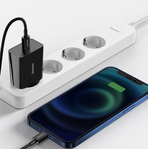 BASEUS ŁADOWARKA SIECIOWA MINI QC USB-C PD 3A 20W Baseus BASEUS ŁADOWARKA SIECIOWA MINI QC USB-C PD 3A 20W Baseus