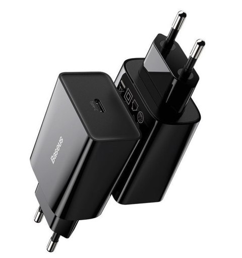 BASEUS ŁADOWARKA SIECIOWA MINI QC USB-C PD 3A 20W Baseus BASEUS ŁADOWARKA SIECIOWA MINI QC USB-C PD 3A 20W Baseus