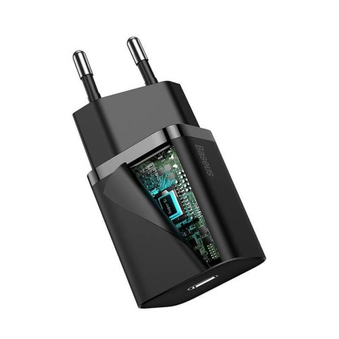 BASEUS ŁADOWARKA SIECIOWA QUICK CHARGER 20W CZARNA Baseus BASEUS ŁADOWARKA SIECIOWA QUICK CHARGER 20W CZARNA Baseus