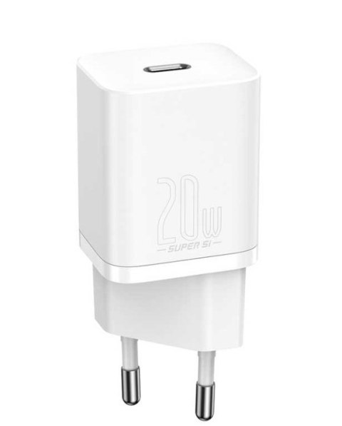 BASEUS ŁADOWARKA SIECIOWA SUPER SI 20W (BIAŁA) Baseus BASEUS ŁADOWARKA SIECIOWA SUPER SI 20W (BIAŁA) Baseus