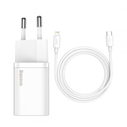 BASEUS ŁADOWARKA SIECIOWA Z PRZEWODEM USB-C(BIAŁA) Baseus