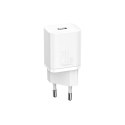 BASEUS ŁADOWARKA SIECIOWA Z PRZEWODEM USB-C(BIAŁA) Baseus