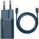BASEUS ŁADOWARKA SIECIOWA Z PRZEWODEM USB-C DO LIG Baseus