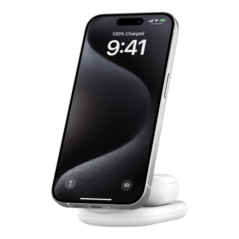 BELKIN ŁADOWARKA MAGSAFE SKŁADANA 2W1 QI2 ZASILACZ BIAŁA Belkin BELKIN ŁADOWARKA MAGSAFE SKŁADANA 2W1 QI2 ZASILACZ BIAŁA Belkin