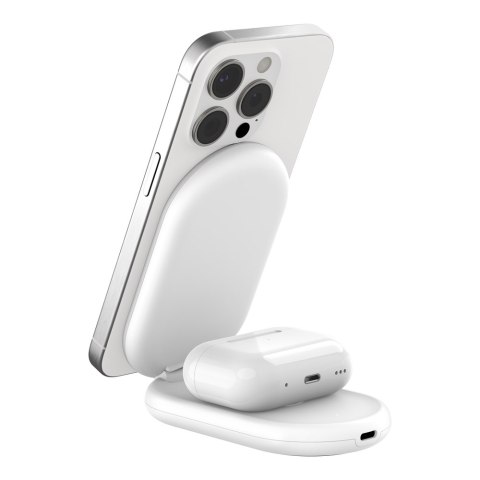 BELKIN ŁADOWARKA MAGSAFE SKŁADANA 2W1 QI2 ZASILACZ BIAŁA Belkin BELKIN ŁADOWARKA MAGSAFE SKŁADANA 2W1 QI2 ZASILACZ BIAŁA Belkin