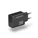 ESPERANZA ŁADOWARKA SIECIOWA 20W USB-C PD CZARNA EZC104K Esperanza