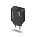 ESPERANZA ŁADOWARKA SIECIOWA 36W 4X USB-A QC 3.0 18W EZC107K Esperanza
