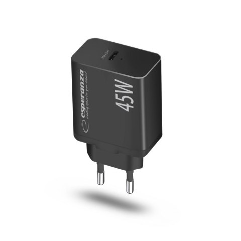 ESPERANZA ŁADOWARKA SIECIOWA 45W USB-C PD EZC108K Esperanza ESPERANZA ŁADOWARKA SIECIOWA 45W USB-C PD EZC108K Esperanza