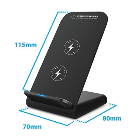 ESPERANZA PODSTAWKA POD TELEFON Z ŁADOWARKĄ BEZPRZEWODOWĄ 15W PHOTON EZC101 Esperanza ESPERANZA PODSTAWKA POD TELEFON Z ŁADOWARKĄ BEZPRZEWODOWĄ 15W PHOTON EZC101 Esperanza