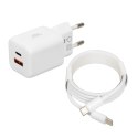 IBOX ŁADOWARKA UNIWERSALNA C-42 GAN PD33W USB A+C WHITE IBOX