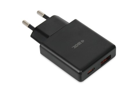 IBOX ŁADOWARKA UNIWERSALNA C-43 GAN PD30W SLIM USB A+C BLACK IBOX IBOX ŁADOWARKA UNIWERSALNA C-43 GAN PD30W SLIM USB A+C BLACK IBOX