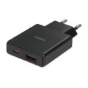 IBOX ŁADOWARKA UNIWERSALNA C-43 GAN PD30W SLIM USB A+C BLACK IBOX